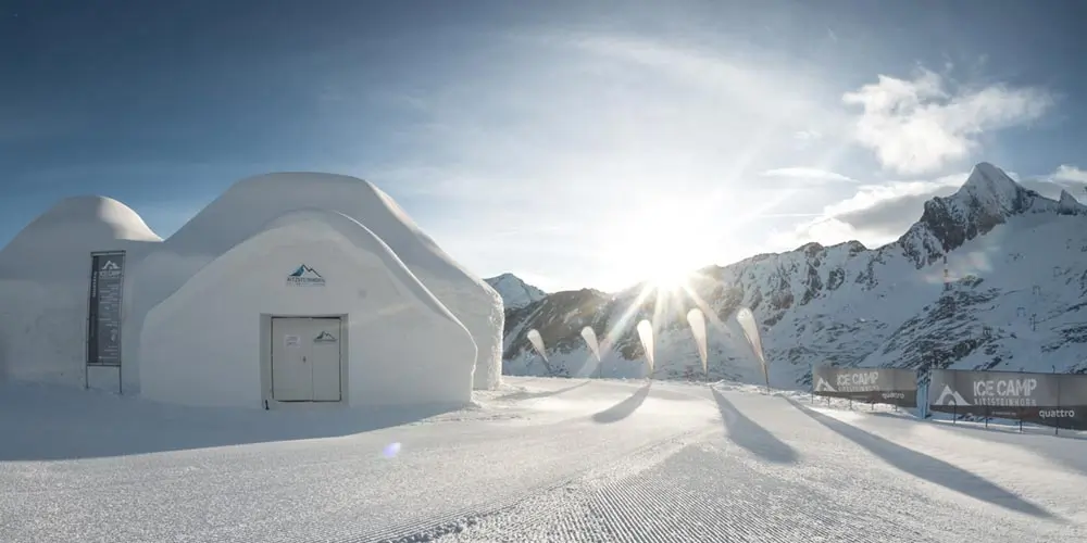 Das ICE CAMP: magische Eiskunst am Kitzsteinhorn 3 ICE CAMP Gletscher