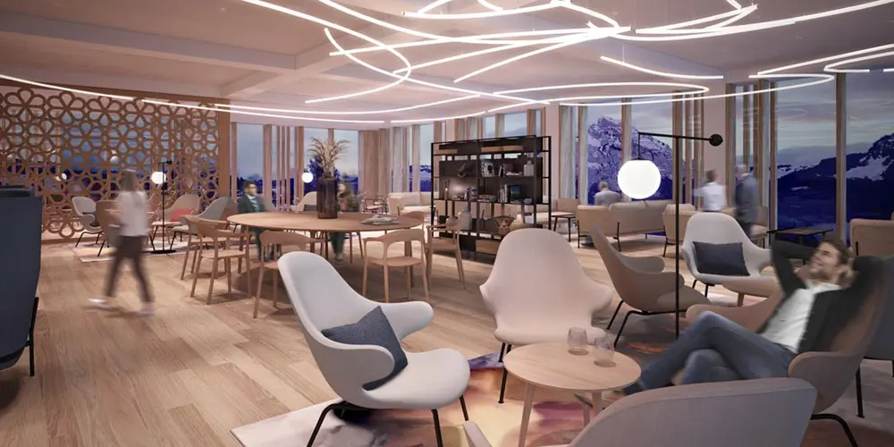 Neue innovative Hotels in der Schweiz 2 Lounge Stoos Lodge