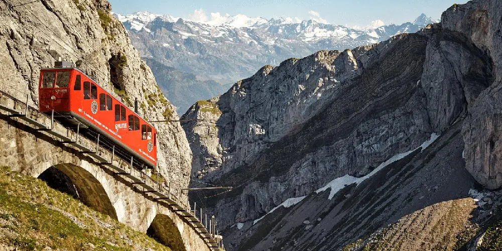 Bergbahn-Eldorado in der Zentralschweiz 3 Bergbahn Pilatusbahn