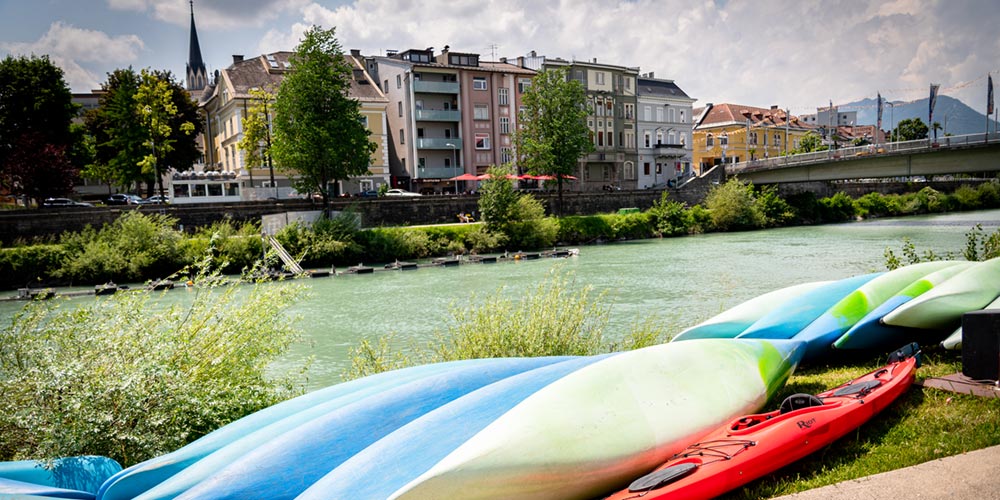 Alpenstadt Villach wird zum Paddelzentrum Villach 4 Paddelzentrum Villach