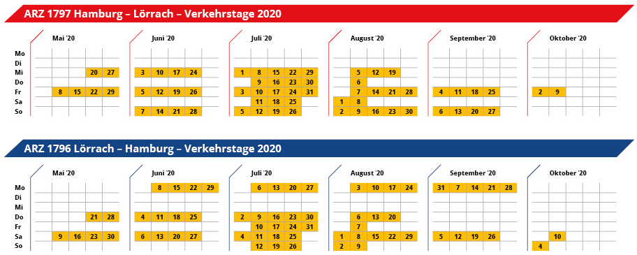 Mit dem BTE AutoReiseZug in die Berge 2 Mit dem BTE AutoReiseZug in die Berge 200221 BTE Verkehrstage