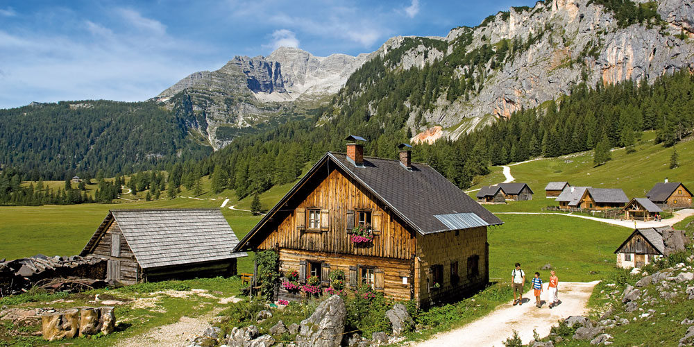 Die Wurzeralm im Nationalpark Kalkalpen in den österreichischen Alpen