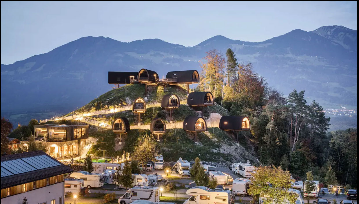 Camping de luxe: 11 Plätze mit dem gewissen Etwas 6 Außergewöhnlichen Himmelchalets laden zum Träumen ein